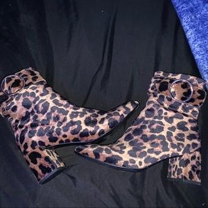 Leopard Boots Size 9